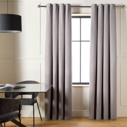 Habitat Blackout Eyelet Curtains - Flint Grey - 228x228cm