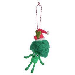 Argos Home Single Broccoli Christmas Hanging Ornament - thumbnail 2