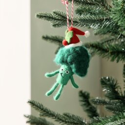 Argos Home Single Broccoli Christmas Hanging Ornament - thumbnail 1
