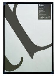 Habitat Ontario Black Wooden Picture Frame - 70X100cm
