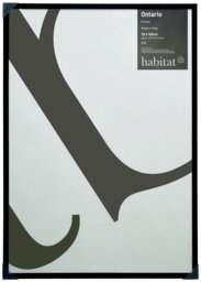 Habitat Ontario Black Wooden Picture Frame - 70X100cm - thumbnail 2