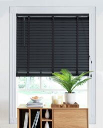 Little Black Book Basswood Grey 50mm Venetian Blind - 80cm