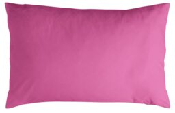 Habitat Polycotton Plain Standard Pillowcase Pair - Cerise - thumbnail 2