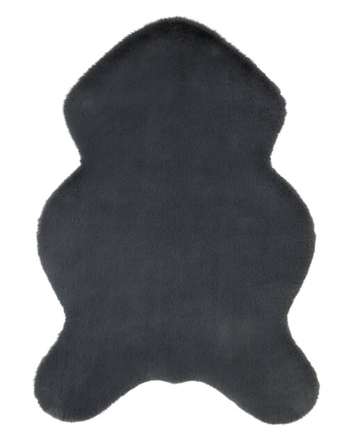 Habitat Supersoft Faux Fur Grey Shaggy Rug - 60x90cm - image 1