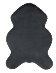 Habitat Supersoft Faux Fur Grey Shaggy Rug - 60x90cm - thumbnail 1