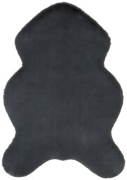 Habitat Supersoft Faux Fur Grey Shaggy Rug - 60x90cm - thumbnail 2