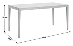 Habitat Garcia Extending 6 - 8 Seater Dining Table - Natural - thumbnail 2