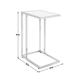 Argos Home Boutique C Shaped Table - Marble Effect - thumbnail 2