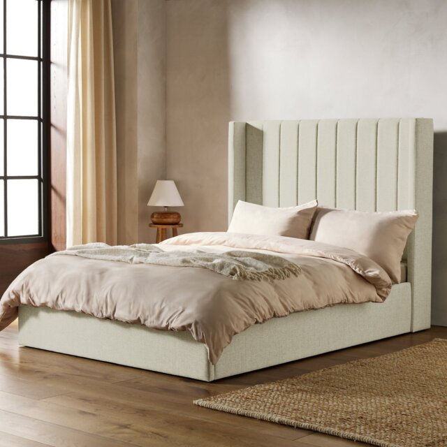 Habitat Kempley Double End Lift Ottoman Bed - Cream - image 1