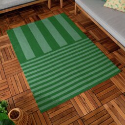Furn Polyester Green Rectangle Outdoor Rug - thumbnail 2
