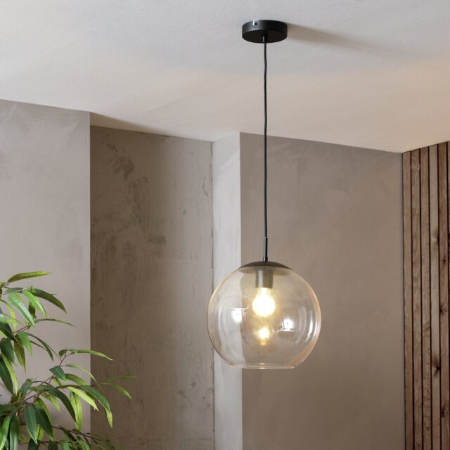 Habitat Coleman Metal Pendant Light - Matte Black - image 1