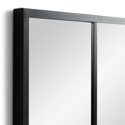 Habitat Black Window Full Length Wall Mirror - 140x60cm - thumbnail 2