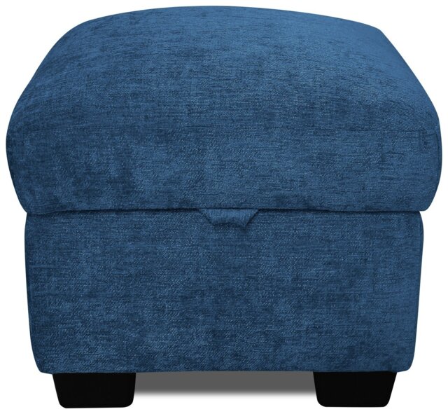 Argos Home Taylor Fabric Storage Footstool - Blue - image 1