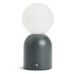 Argos Home Steel Opal Ball Rechargeable LED Table Lamp-Black - thumbnail 2