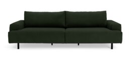Habitat Julien Fabric 4 Seater Sofa - Dark Green - thumbnail 1