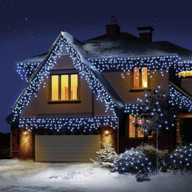Premier Decorations White LED Christmas Icicles Lights - image 1