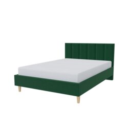 Millbrook Piper Kingsize Fabric Bed Frame - Green - thumbnail 1