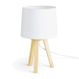 Argos Home Pine Mini Tripod Table Lamp - White