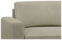Hutch Fabric Block Arm 2 Seater Sofa - Oat - thumbnail 2