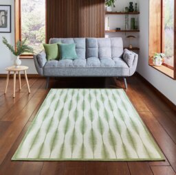 Scion Kasuri Sage Green Flatweave Rug - 185x290cm - thumbnail 1