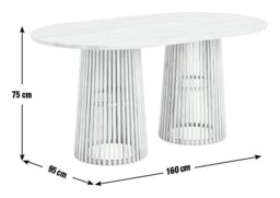 Habitat Jericho Solid Wood 6 Seater Dining Table - Natural - thumbnail 2