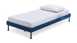 Habitat Maddox Single Metal Bed Frame with Bedside - Blue - thumbnail 1