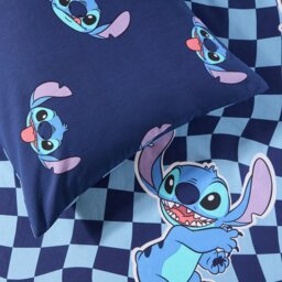 Disney Stitch Checkerboard Blue Kids Bedding Set - Single - thumbnail 2