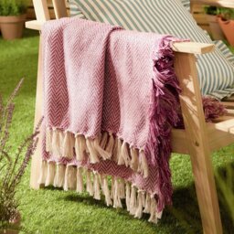 Wylder Wisley Herringbone Throw Heather - 130x180cm