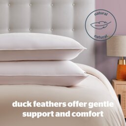 Silentnight Duck Feather Medium/ Soft Pillow - 2 Pack - thumbnail 2