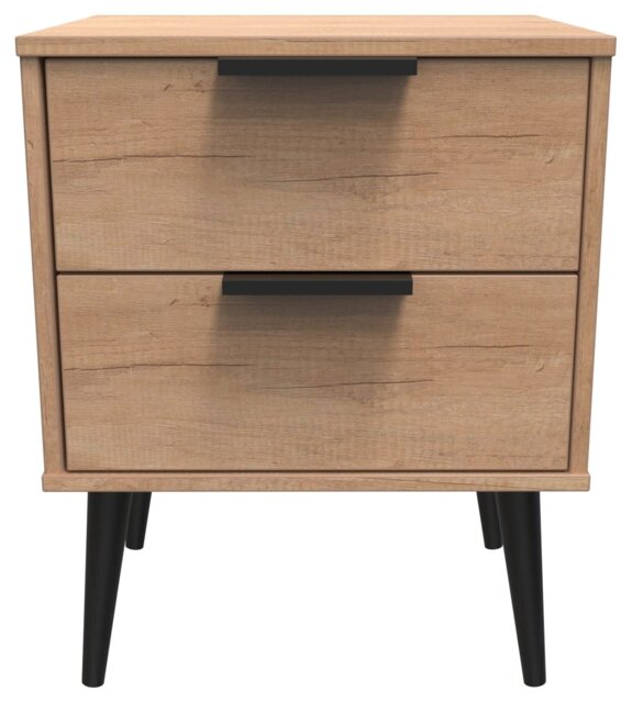 Livara Ready Assembled Bedside Table - Oak Effect - image 1