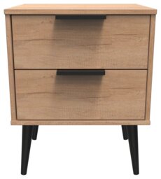 Livara Ready Assembled Bedside Table - Oak Effect