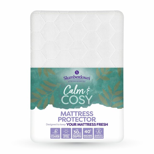 Slumberdown Calm & Cosy Mattress Protector - Double