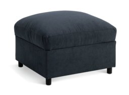 Habitat Holme Fabric  storage Footstool - Charcoal