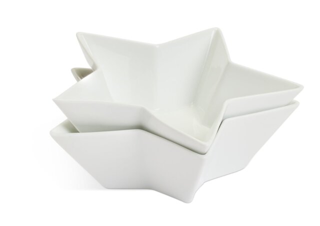Habitat Star Porcelain Piece Serving Bowls White by Argos
