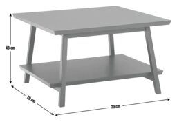Habitat Kyoto Coffee Table - Black - thumbnail 2