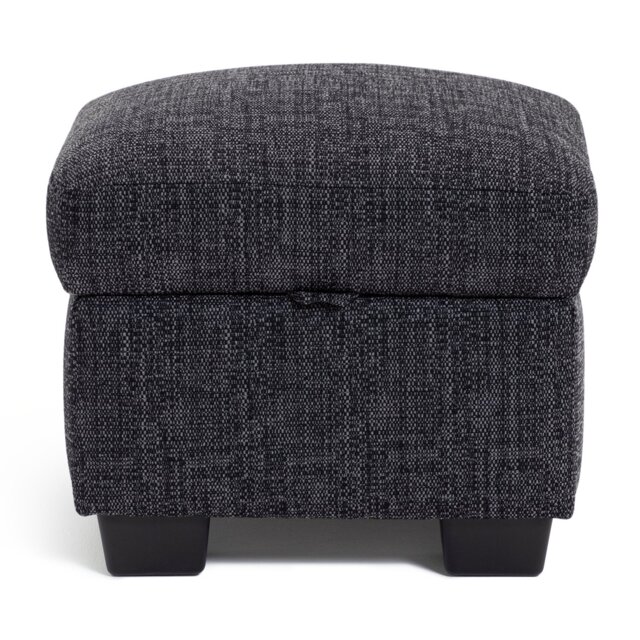 Argos Home Lisbon Storage Footstool - Charcoal - image 1