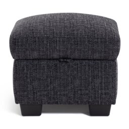 Argos Home Lisbon Storage Footstool - Charcoal - thumbnail 1