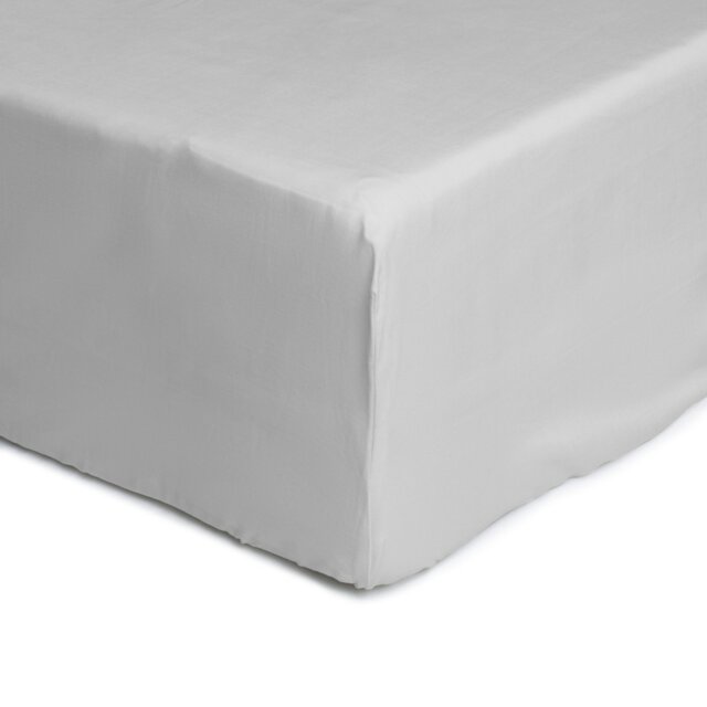 Habitat Anti-Microbial Cotton Grey Fitted Sheet - Kingsize - image 1