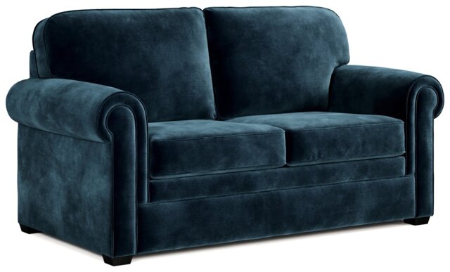 Jay-Be Heritage Velvet 2 Seater Sofa Bed - Ink Blue - image 1