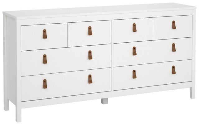 Tvilum Madrid 8 Drawer Chest - White - image 1