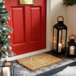 Habitat Gingerbread House Christmas Doormat - thumbnail 1