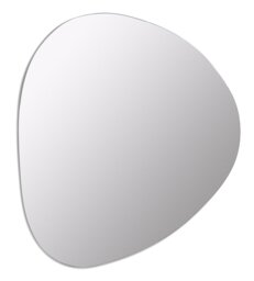 Habitat Black Frameless Irregular Wall Mirror - 109x94cm - thumbnail 2