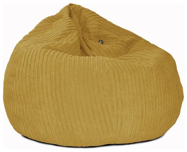 rucomfy Jumbo Cord Slouchbag Bean Bag - Mustard - image 1