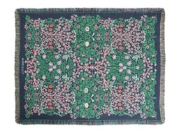 Habitat x Morris & Co. Blackthorn Throw - Green - 125x150cm - thumbnail 2