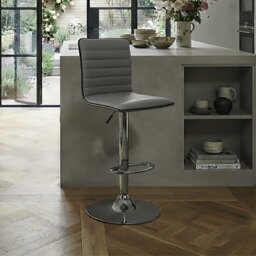 Dorel Colby Faux Leather Bar Stool - Grey