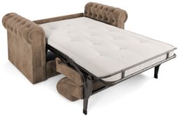 Jay-Be Chesterfield Velvet 2 Seater Sofa Bed - Beige - thumbnail 2
