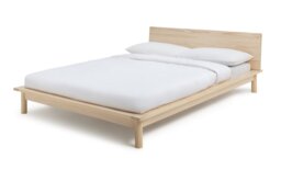 Habitat Akio Kingsize Wooden Platform Bed Frame - Natural - thumbnail 1