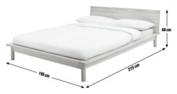Habitat Akio Kingsize Wooden Platform Bed Frame - Natural - thumbnail 2