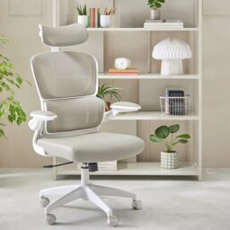 Habitat Oxley Mesh Office Chair -  Grey - thumbnail 2