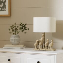 Argos Home Resin Duck Family Table Lamp -Light Oak & Natural - thumbnail 1